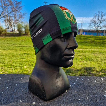 Czapka treningowa MAZUR KARCZEW – elastyczna, sublimowany nadruk, barwy klubowe