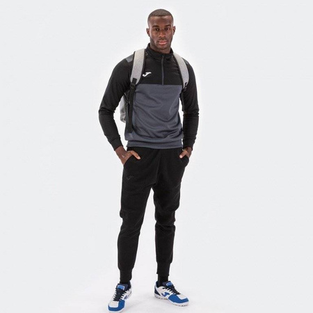 Bluza piłkarska Joma Winner 100947.151 szaro czarna bluza sportowa rozpinana