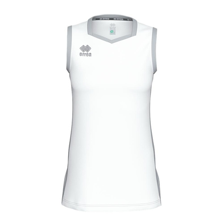 Koszulka koszykarska Erreà Becky GM2I0S00300 biała – komfort i wydajność na boisku