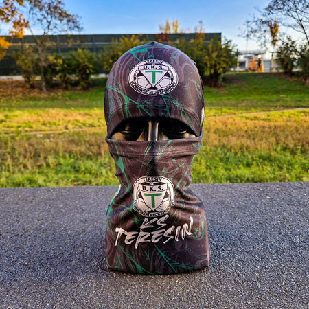 Czapka treningowa KS TERESIN - herb i motyw klubowy wykonany metodą sublimacji