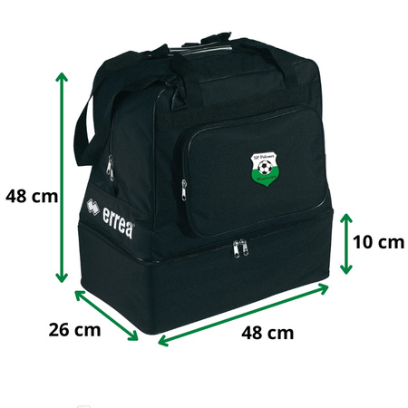 Torba POLONEZ WARSZAWA czarna z herbem 3D, podwójnym dnem i z wkładką usztywniającą