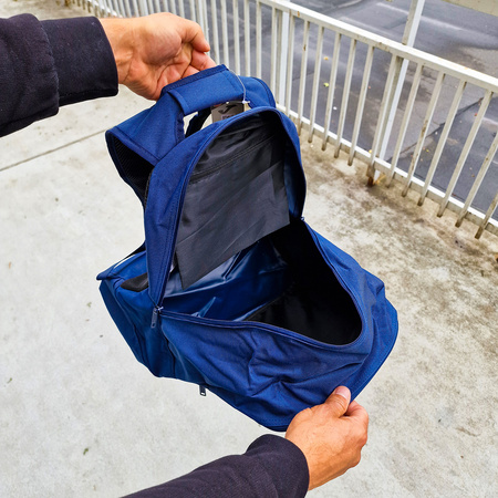 Plecak Top Technique Academy granatowy – plecak sportowy z herbem klubu i inicjałami zawodnika