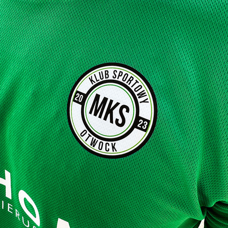 Koszulka MKS OTWOCK treningowa zielona – z herbem DTF, logo, reklamą Citihome i nazwą na plecach, personalizowana