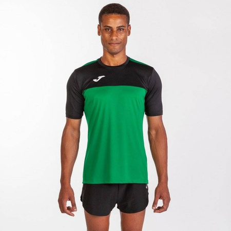 Koszulka piłkarska Joma Winner 100946.401 zielono czarna t-shirt sportowy