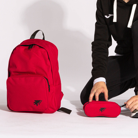 Plecak Joma Beta 401051.600 - czerwony, pojemny, sportowy, z kieszenią przednią, wytrzymały