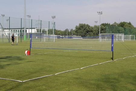 Taśma do wyznaczania pola gry do siatkonogi – niebieska, 54 m