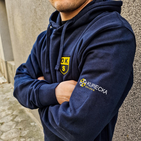 Bluza bawełniana lifestyle kangurka z nadrukami (PREMIUM)