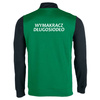 Bluza WYMAKRACZ DŁUGOSIODŁO zielono-czarna rozpinana bluza sportowa z czesanej tkaniny i herbem dla kibiców i zawodników Długosiodła