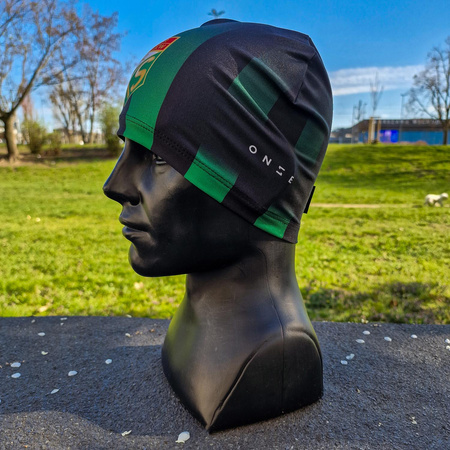 Czapka treningowa MAZUR KARCZEW – elastyczna, sublimowany nadruk, barwy klubowe