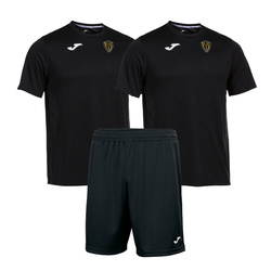 Zestaw treningowy JOMA MAKOWSKA AKADEMIA SPORTU – 2 koszulki poliestrowe z herbem DTF + spodenki, personalizowany