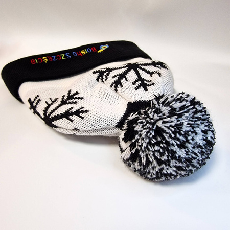 Czapka ONZE zimowa z wywinięciem i pomponem