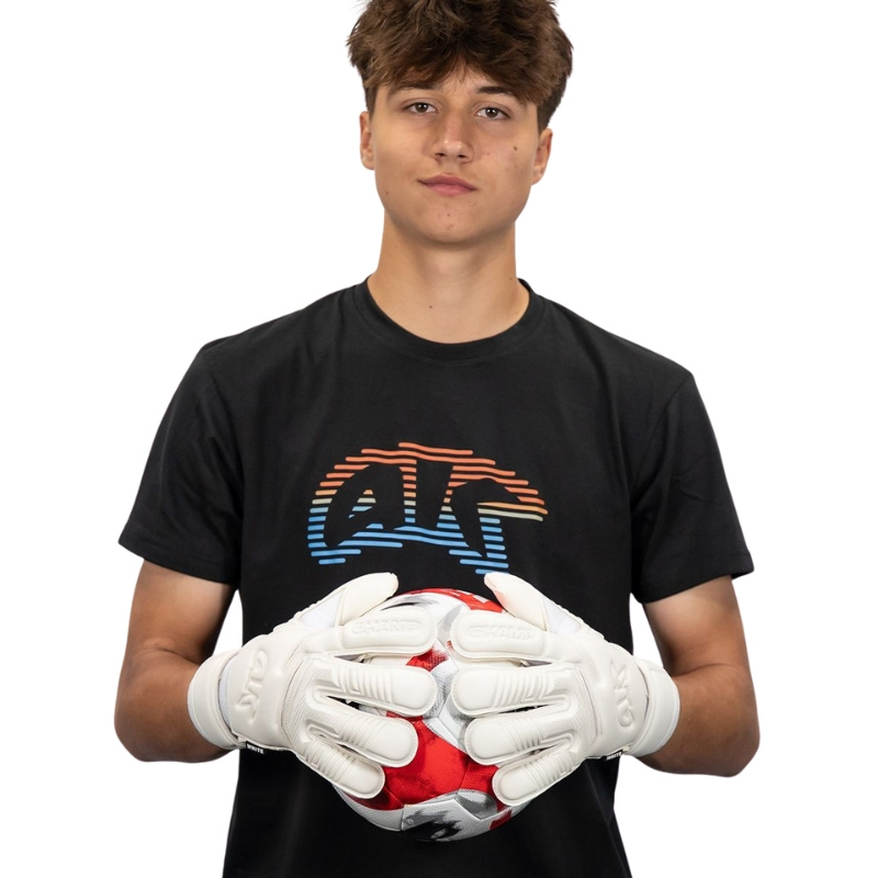 Rękawice bramkarskie 4KEEPERS Champ Gold White VII RF2G junior - krój