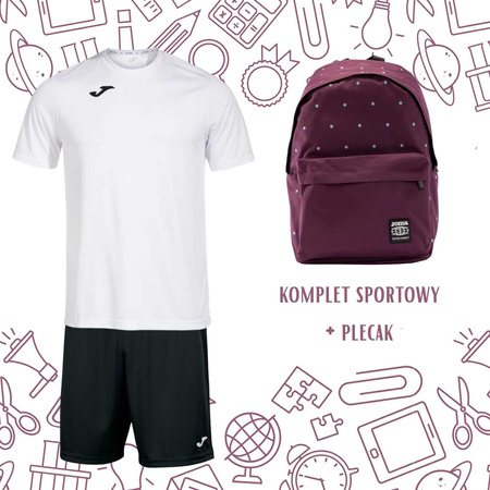 Zestaw szkolny JOMA - strój sportowy szkolny z pojemnym plecakiem Burdeos