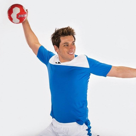 Koszulka piłkarska Joma Winner 100946.702 niebiesko biały t-shirt sportowy