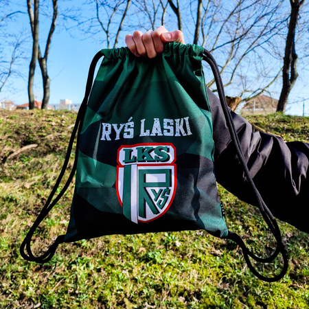 Worek na plecy RYŚ LASKI – indywidualny wzór sublimowany, barwy klubowe