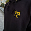 Bluza OKS START OTWOCK czarna – bawełniana kangurka z herbem żakardowym i nazwą klubu dla kibiców, personalizowana