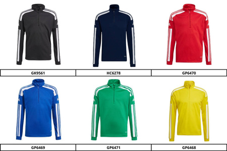 18x dres JUNIORSKI bluza adidas SQUADRA21 z krótkim suwakiem + spodnie adidas SQUADRA21 ze zwężoną nogawką