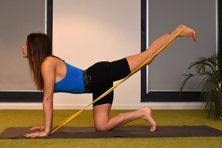 Guma Power Band GTX żółta YAKIMA 100274 elastyczna guma treningowa do ćwiczeń z oporem