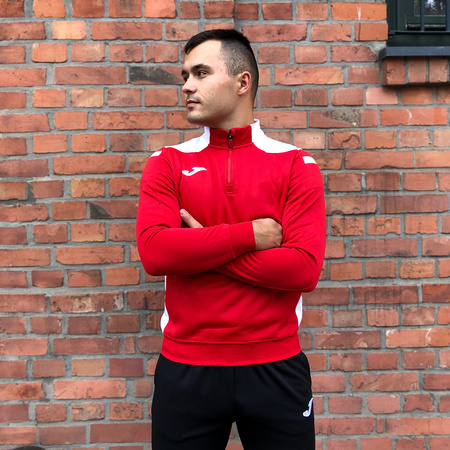 Bluza piłkarska Joma Champion VI 101952.602 czerwono biała bluza sportowa rozpinana