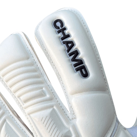 Rękawice 4Keepers Champ Black VII RF2G junior z płynem do czyszczenia - rękawice juniorskie na naturalne boiska