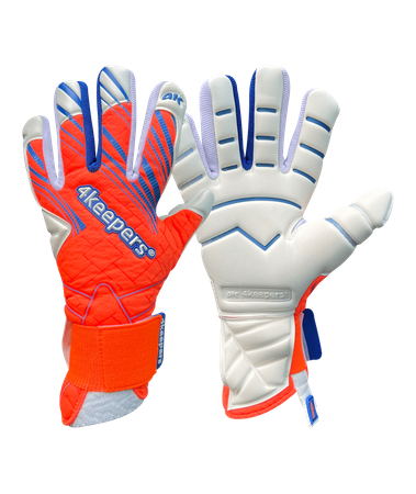 Rękawice 4Keepers Soft Amber NC z płynem do czyszczenia - technologia Super Soft Grip, krój Negative Cut, silikonowy druk 3D