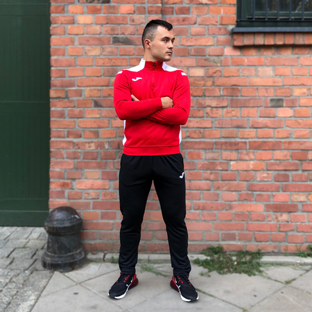 Bluza piłkarska Joma Champion VI 101952.602 czerwono biała bluza sportowa rozpinana