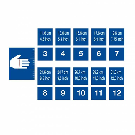 Rękawice bramkarskie Joma Brave 401366.721 lateksowe pokrycie, ochrona palców, regulowany mankiet, niebiesko-żółty design