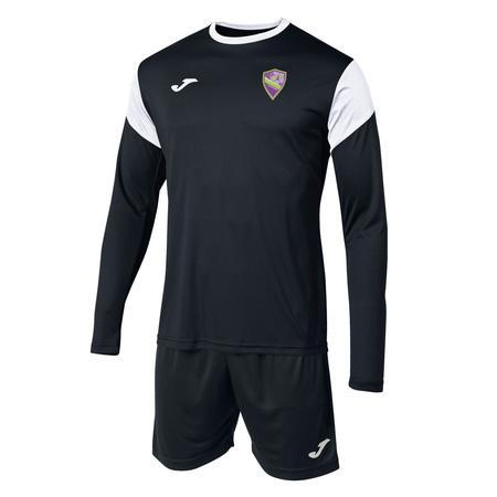 Zestaw bramkarski AP11 LEGIONOWO czarny z getrami, herb DTF, numer na plecach, personalizowany