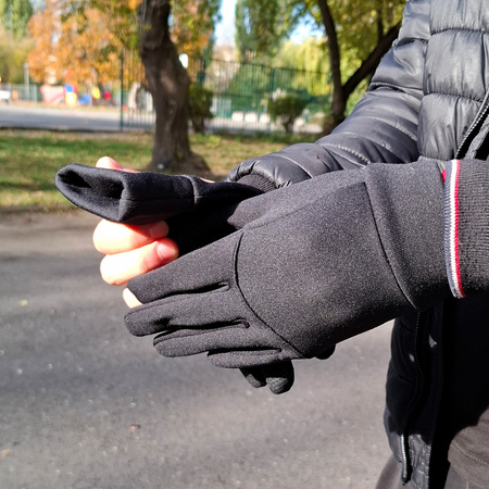 Zestaw zimowy treningowy ONZE czapka + komin + rękawiczki