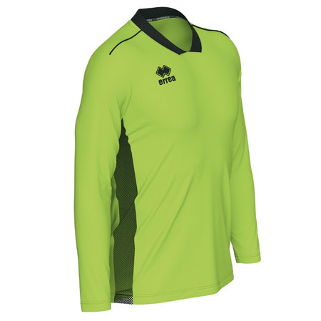 Koszulka bramkarska Errea Jerzy GM2F0L59120 i GM2F1L59120 zielona fluorescencyjna – siła, komfort, ochrona
