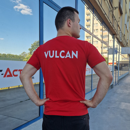 Komplet treningowy VULCAN – 2 koszulki z herbem DTF i napisem, spodenki, personalizowany dla zawodników