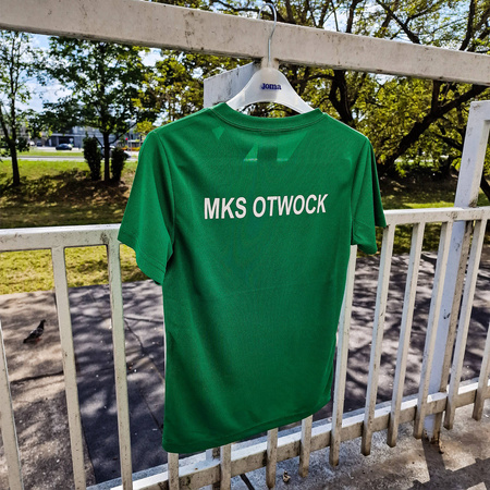 Koszulka MKS OTWOCK treningowa zielona – z herbem DTF, logo, reklamą Citihome i nazwą na plecach, personalizowana