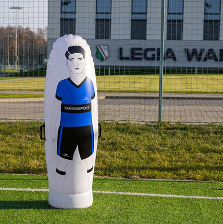 Mur dmuchany samowstający Yakima Junior 175 cm – treningowy mur piłkarski do ćwiczeń prowadzenia piłki i rzutów wolnych