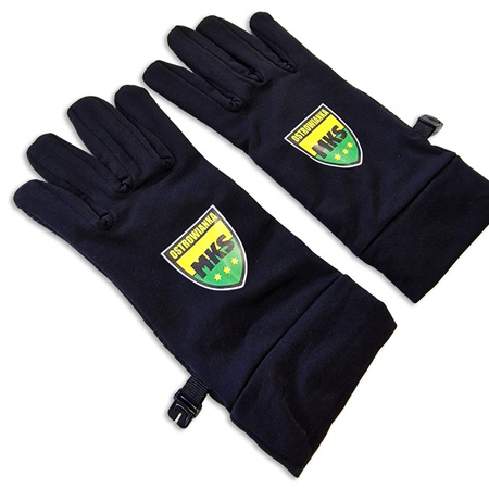 Rękawiczki piłkarskie SA z herbem klubu