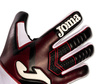 Rękawice bramkarskie Joma Hunter JR 400909.106 - lateksowa powłoka, ergonomiczny krój, regulowane zapięcie, zwiększona przyczepność, czerwono-biało-czarny design