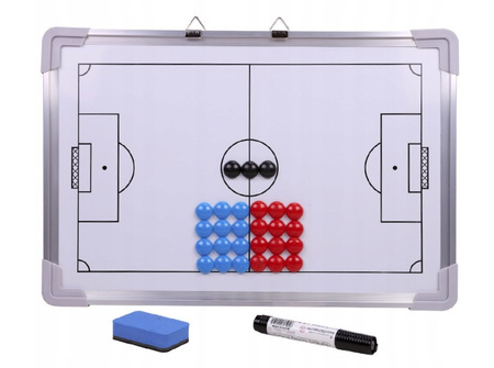 Tablica taktyczna do piłki nożnej YAKIMA 30x45 cm z magnesami 100155 – przenośne narzędzie do planowania strategii