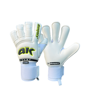 Rękawice 4Keepers Champ Carbo VI RF2G Strap z płynem do czyszczenia - technologia Pro Reflex Grip, krój Roll Finger 2nd Gen, wykończenie Carbo