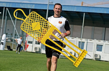 Mur piłkarski YAKIMA Elite 180 cm żółty 100098 – profesjonalny mur do treningu rzutów wolnych i dryblingu