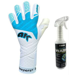 Rękawice 4Keepers Elite Phantom NC z płynem do czyszczenia - krój Allround Negative Cut, 3D silikonowy druk włoskowaty