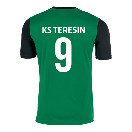 Koszulka meczowa Joma KS TERESIN zielona - herb, nazwa klubu i numer