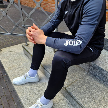 Bluza piłkarska Joma Eco Champion 102749.110 czarno szara bluza sportowa rozpinana