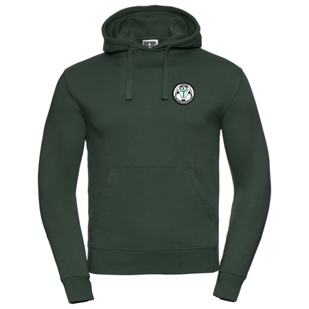 Bluza z kapturem KS TERESIN zielona - bawełniana kangurka z wszytym herbem klubu