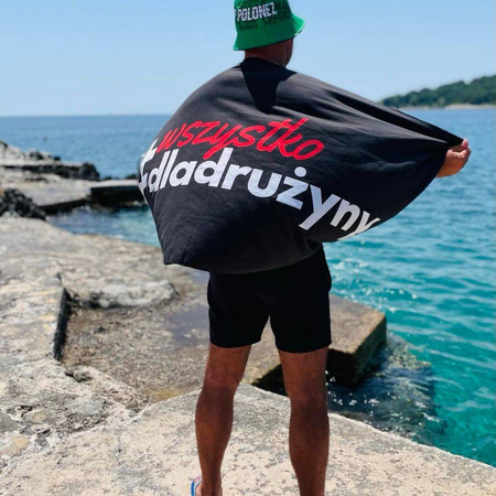 Ręcznik ONZE z mikrofibry, nadruk dwustronny