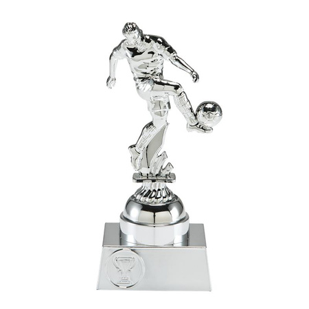 Statuetka BI ST.012 srebrny piłkarz z piłką H21 – unikalna statuetka piłkarska