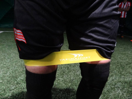 Guma fitness – zestaw 20 gum żółtych o małym oporze do treningu oporowego i rehabilitacji