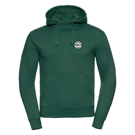 Bluza z kapturem MKS OTWOCK zielona – bawełniana kangurka z herbem DTF i nazwą na plecach, personalizowana