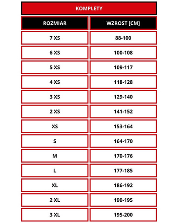 Komplet treningowo - meczowy 18x victory 103734