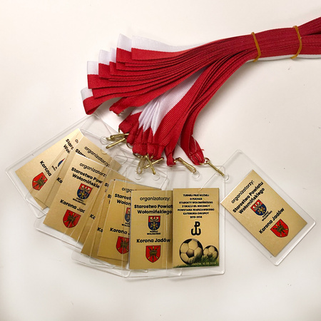 Medal pleksi personalizowany z tabliczką sublimowaną