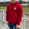 Bluza z kapturem MAZUR KARCZEW czerwona – wszyty herb, nadruk DTF, barwy klubowe