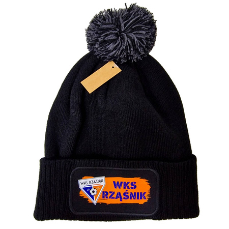 Czapka zimowa z pomponem + nadruk